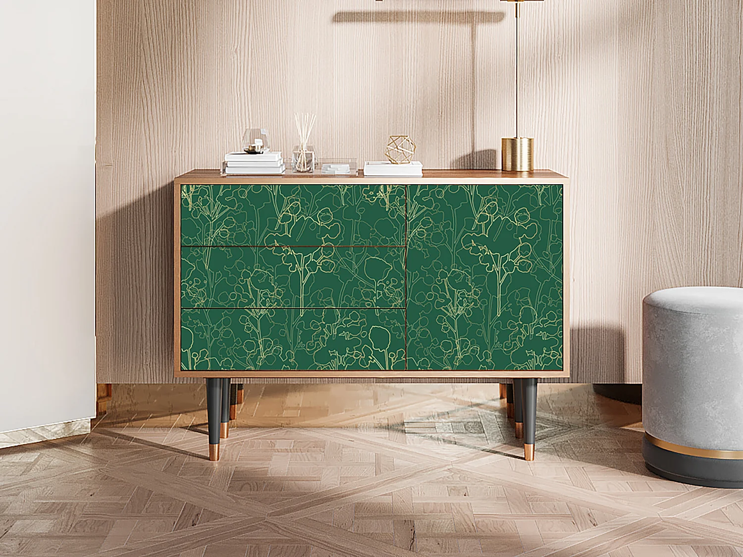 Credenza - 115х84х41 cm - S3 - Emerald Forest, Noce