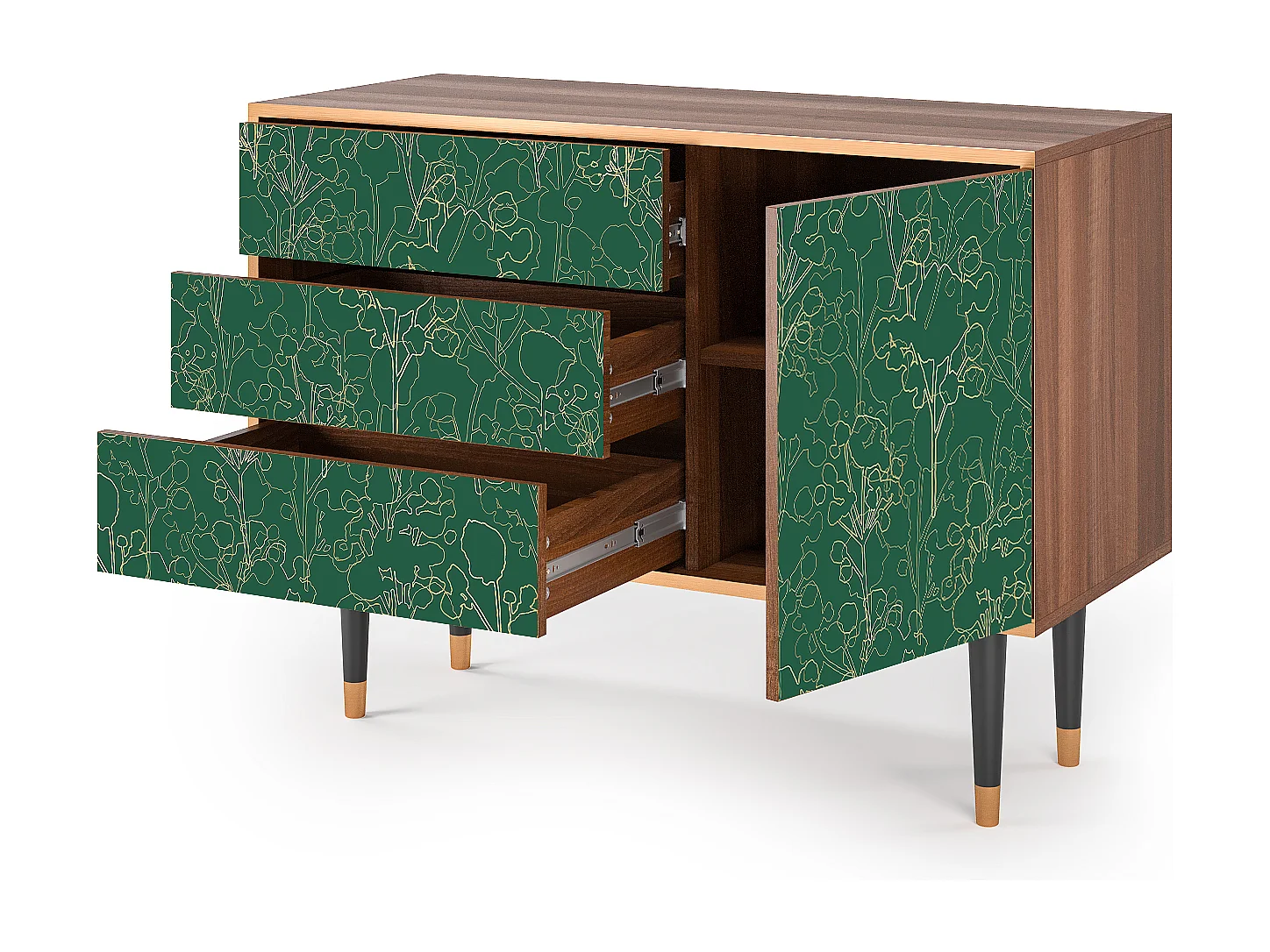 Credenza - 115х84х41 cm - S3 - Emerald Forest, Noce
