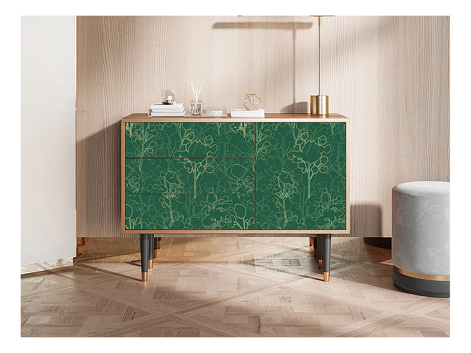 Buffet - 115х84х41 cm - S3 - Emerald Forest, Noyer