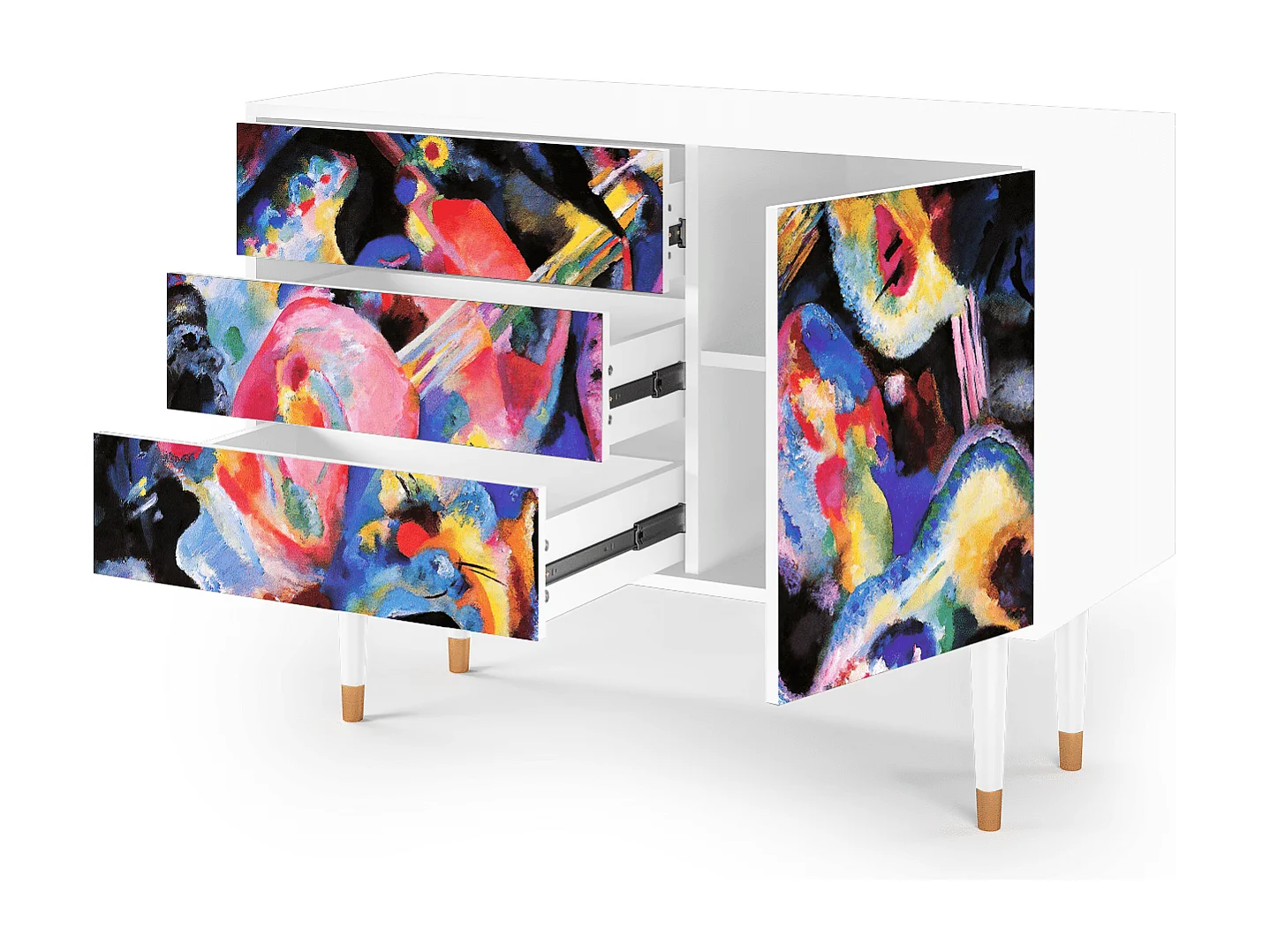 Buffet - 115х84х41 cm - S3 - Kandinsky, Blanc