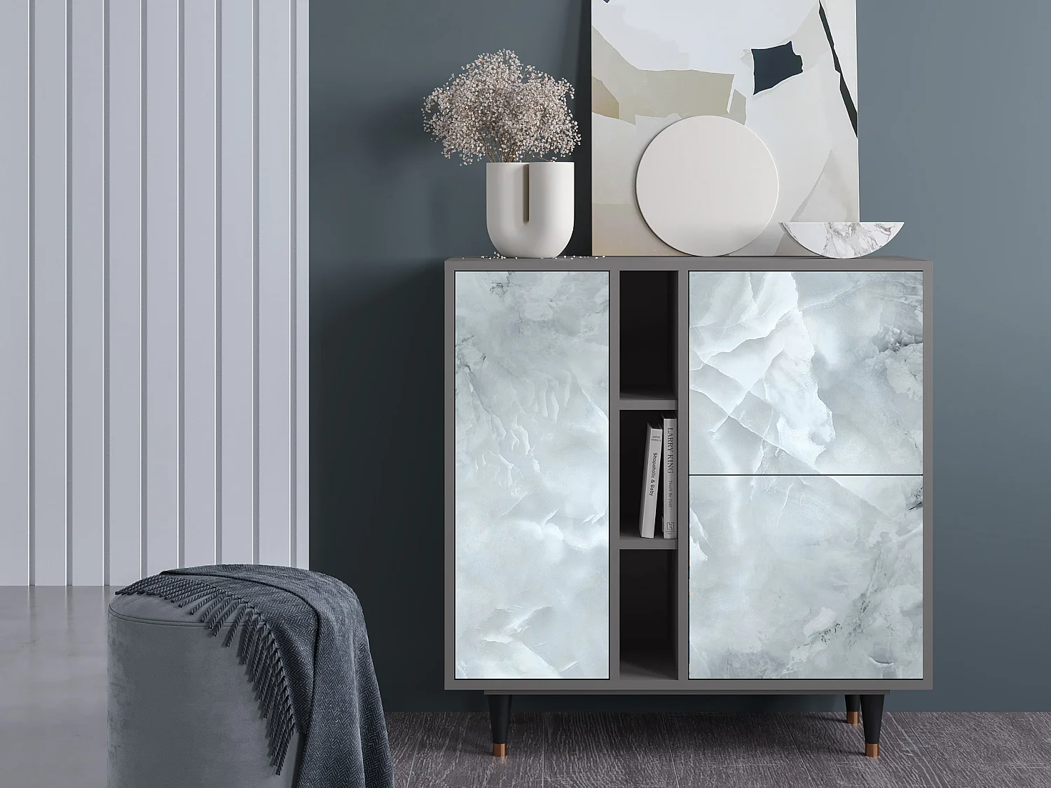 Buffet - 94х96х41 cm - BS5 - The Onyx, Gris
