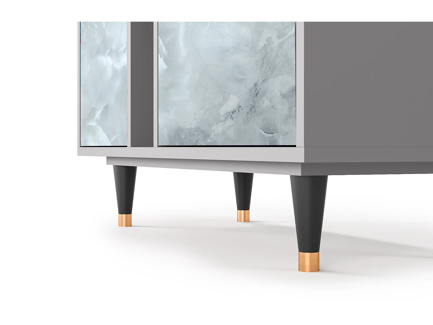 Kredens - 94х96х41 cm - BS5 - The Onyx, Szary