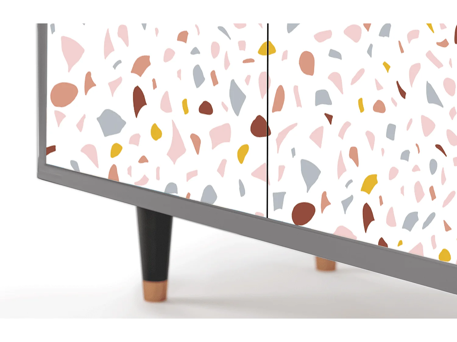 Kredens - 94x96x48 cm - BS3 - Marmelade Cheese, Szary