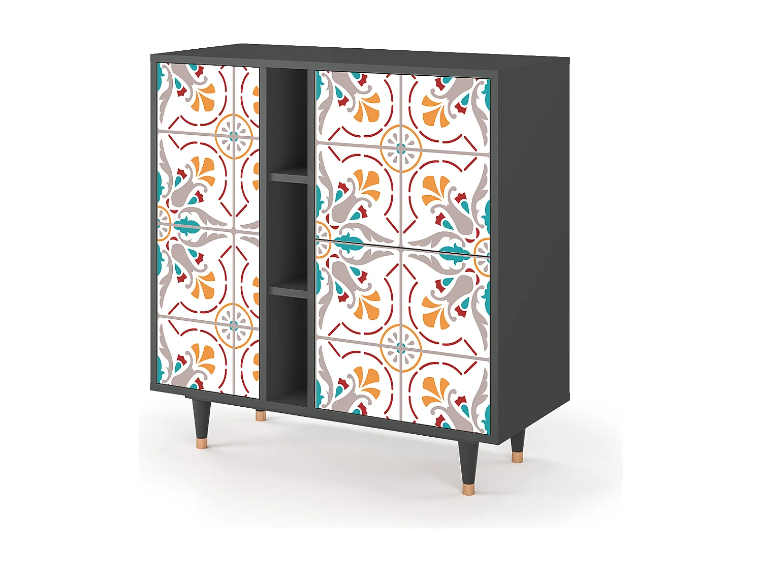 Sideboard - 94х96х41 cm - BS5 - Spring Ceramics, Anthrazit