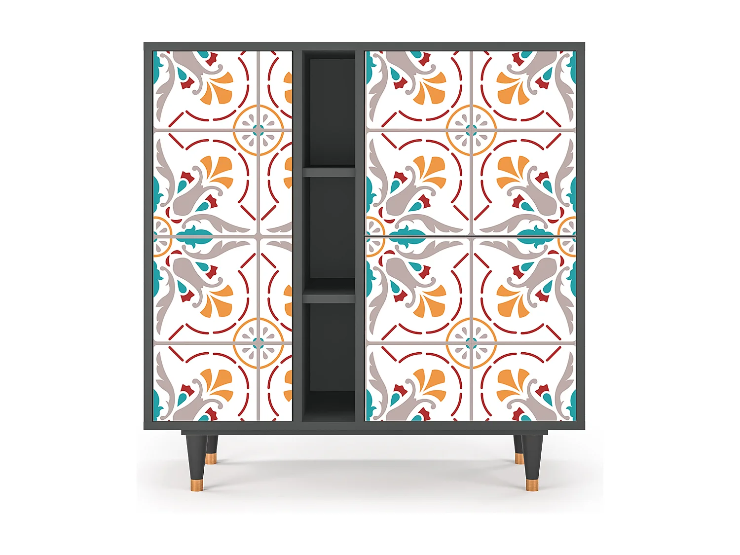 Sideboard - 94х96х41 cm - BS5 - Spring Ceramics, Anthrazit