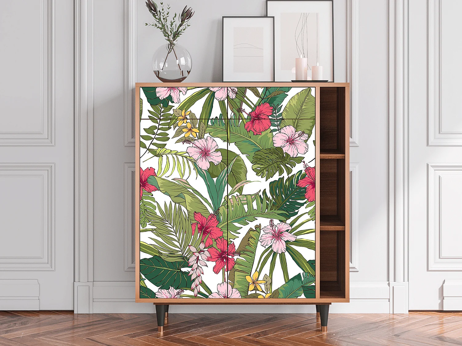 Sideboard - 96х110х41 cm - BS6 - Verdant Tropics, Walnuss