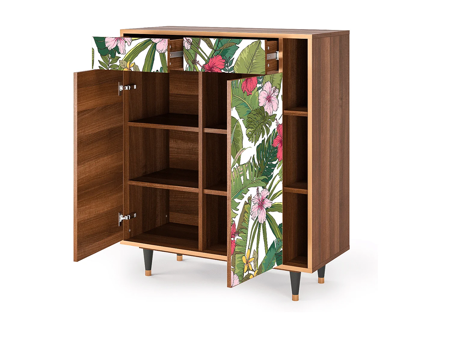 Sideboard - 96х110х41 cm - BS6 - Verdant Tropics, Walnuss