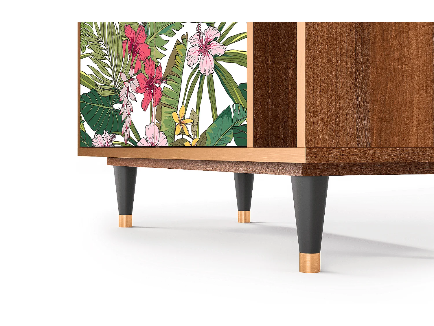 Kredens - 96х110х41 cm - BS6 - Verdant Tropics, Orzech