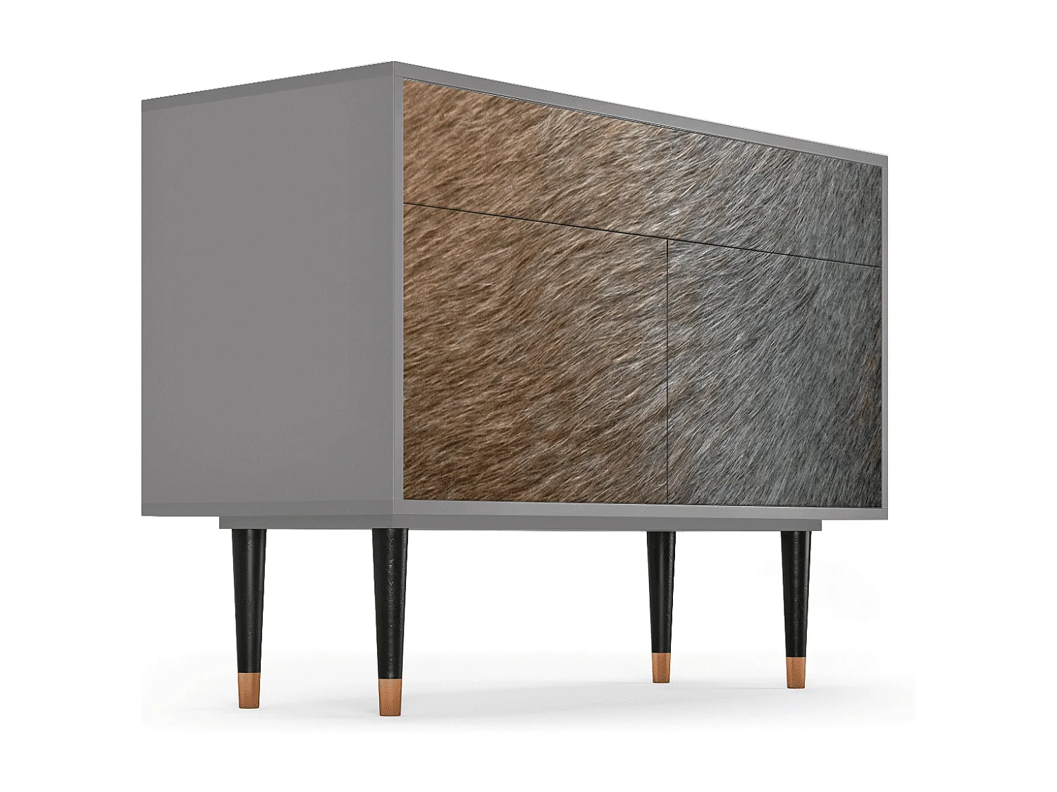 Buffet - 115x85x48 cm - BS4 - Peanut Hair, Gris