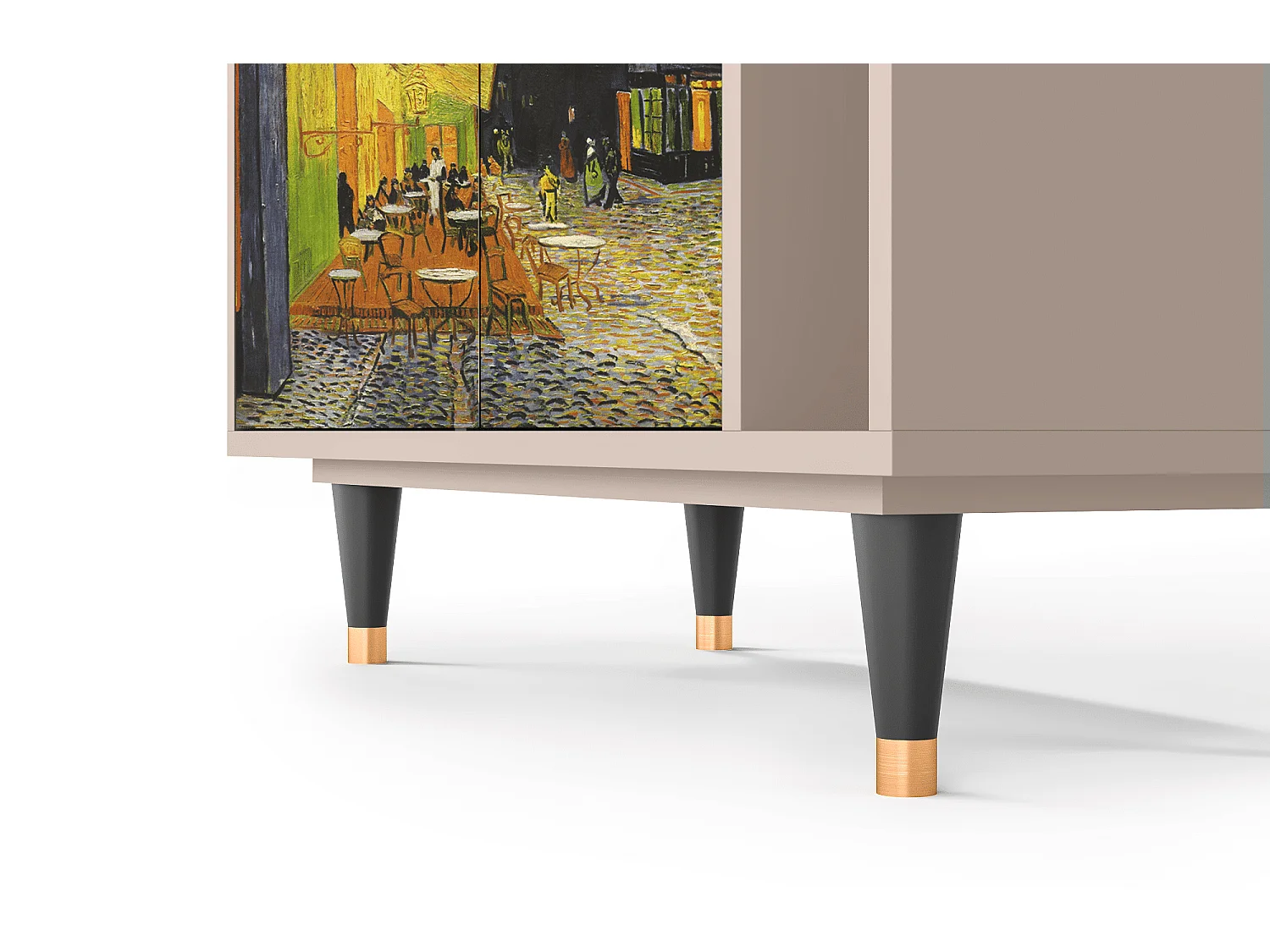 Buffet - 96х110х41 cm - BS6 - Café Terrace at Night, Latte