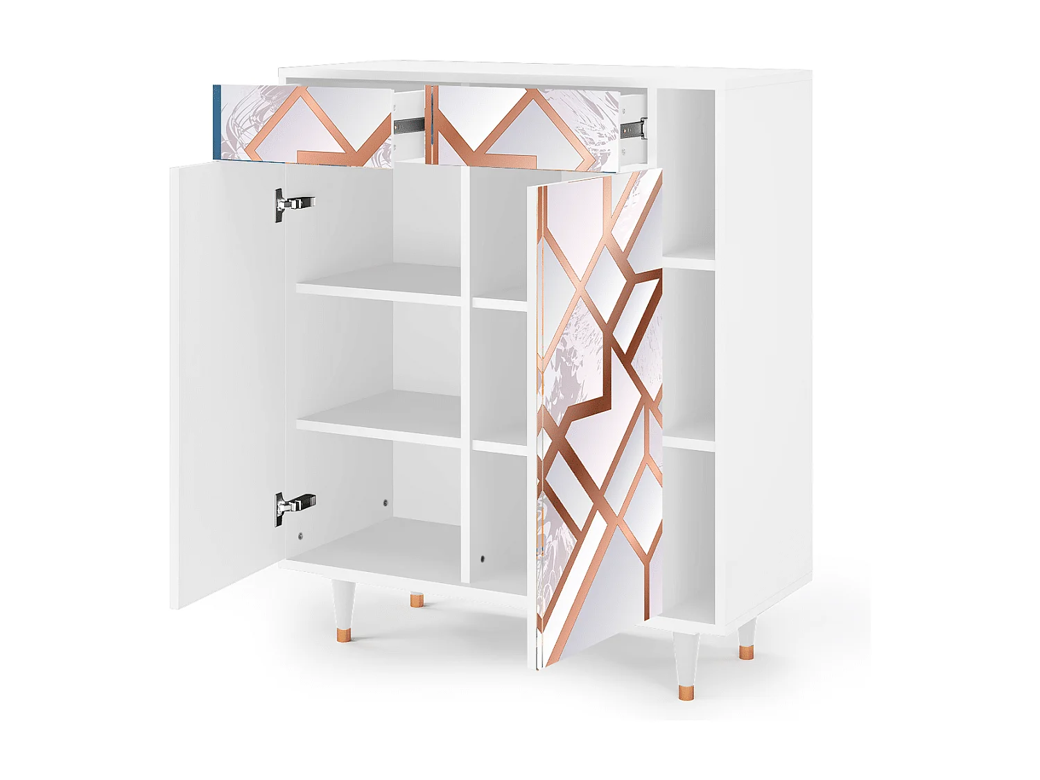 Buffet - 96х110х41 cm - BS6 - Pastel Fairytale, Blanc