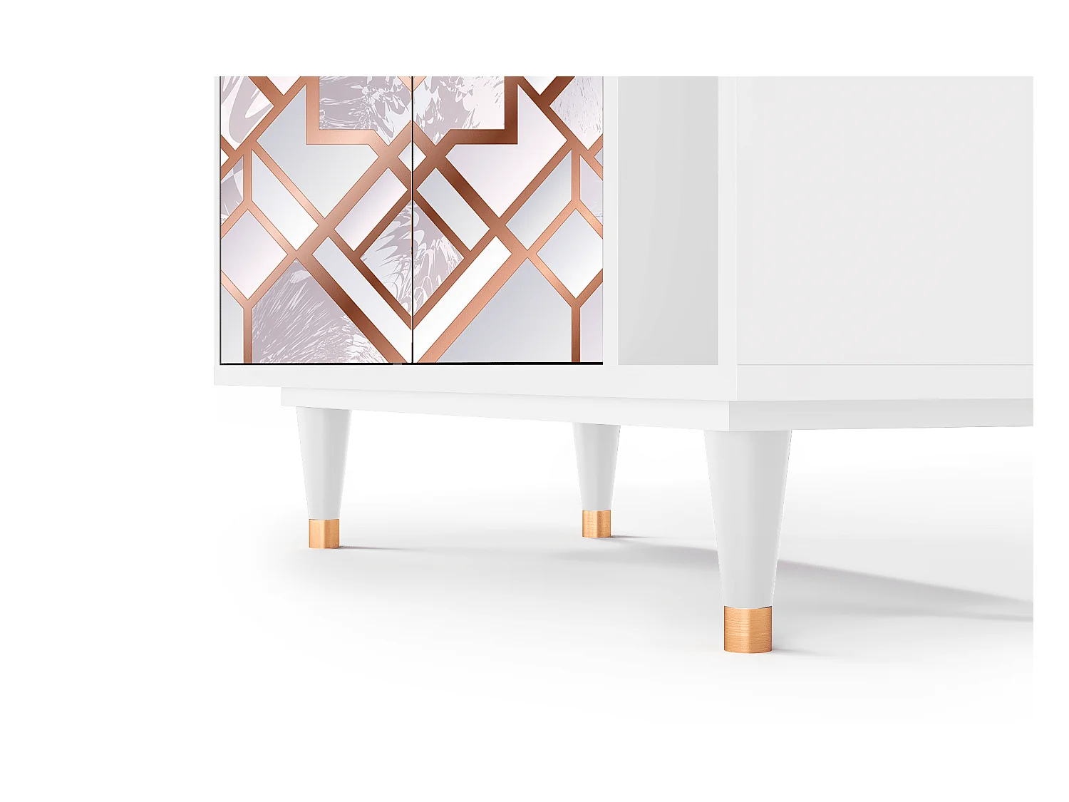 Kredens - 96х110х41 cm - BS6 - Pastel Fairytale, Biały