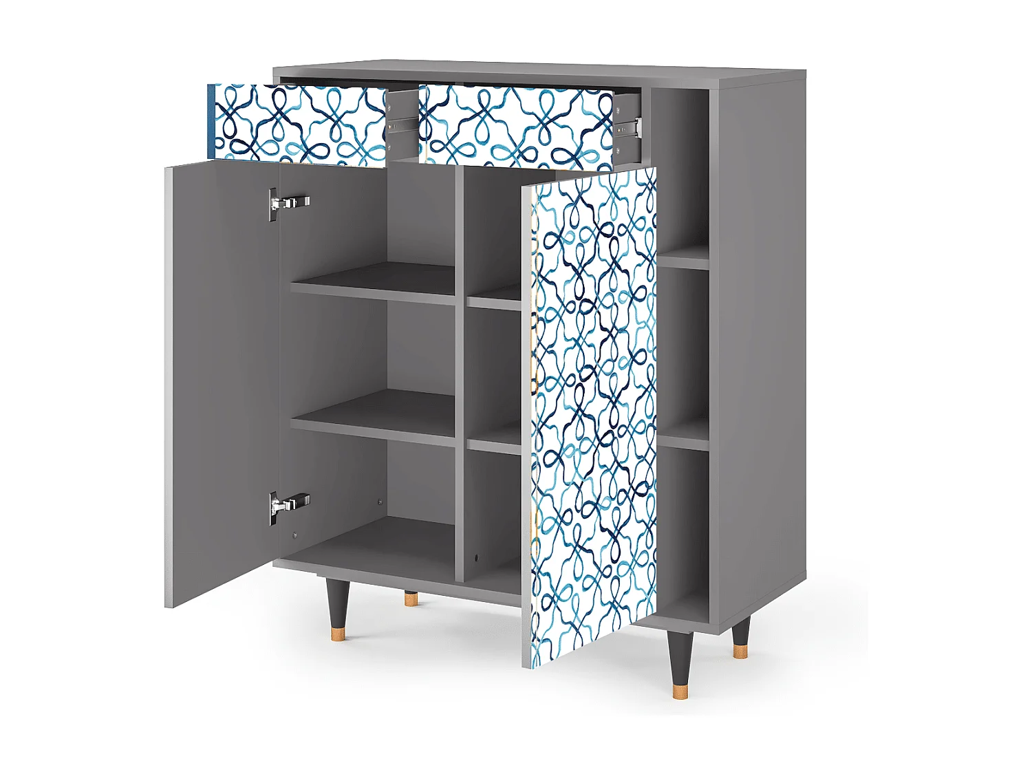 Credenza - 96х110х41 cm - BS6 - Marine Strings, Grigio