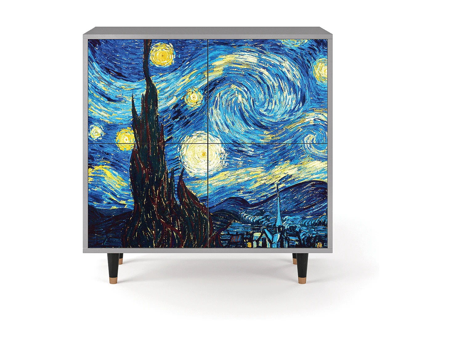 Buffet - 94x96x48 cm - BS3 - The Starry Night  , Gris