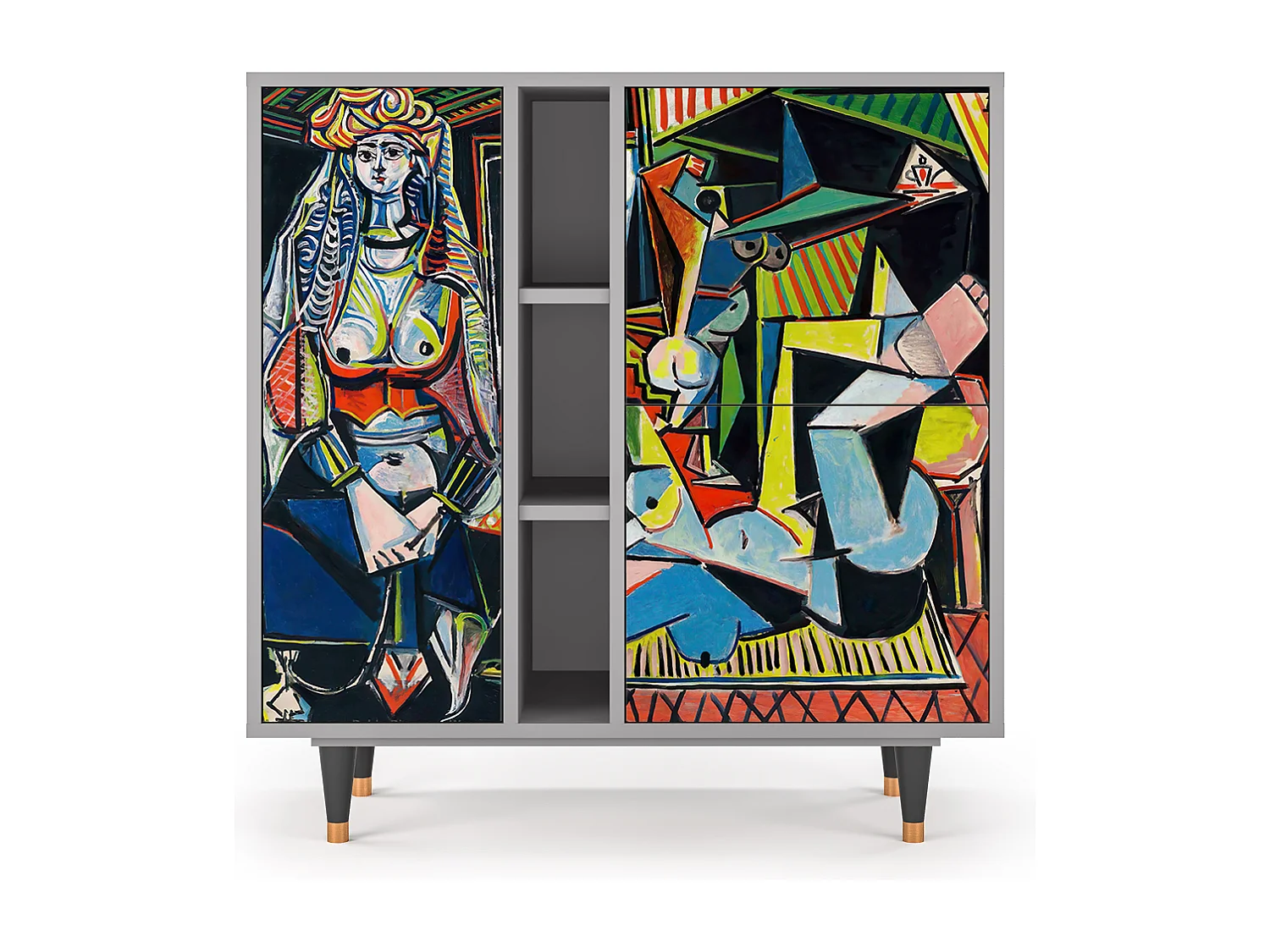 Kredens - 94х96х41 cm - BS5 - Women of Algiers, Szary