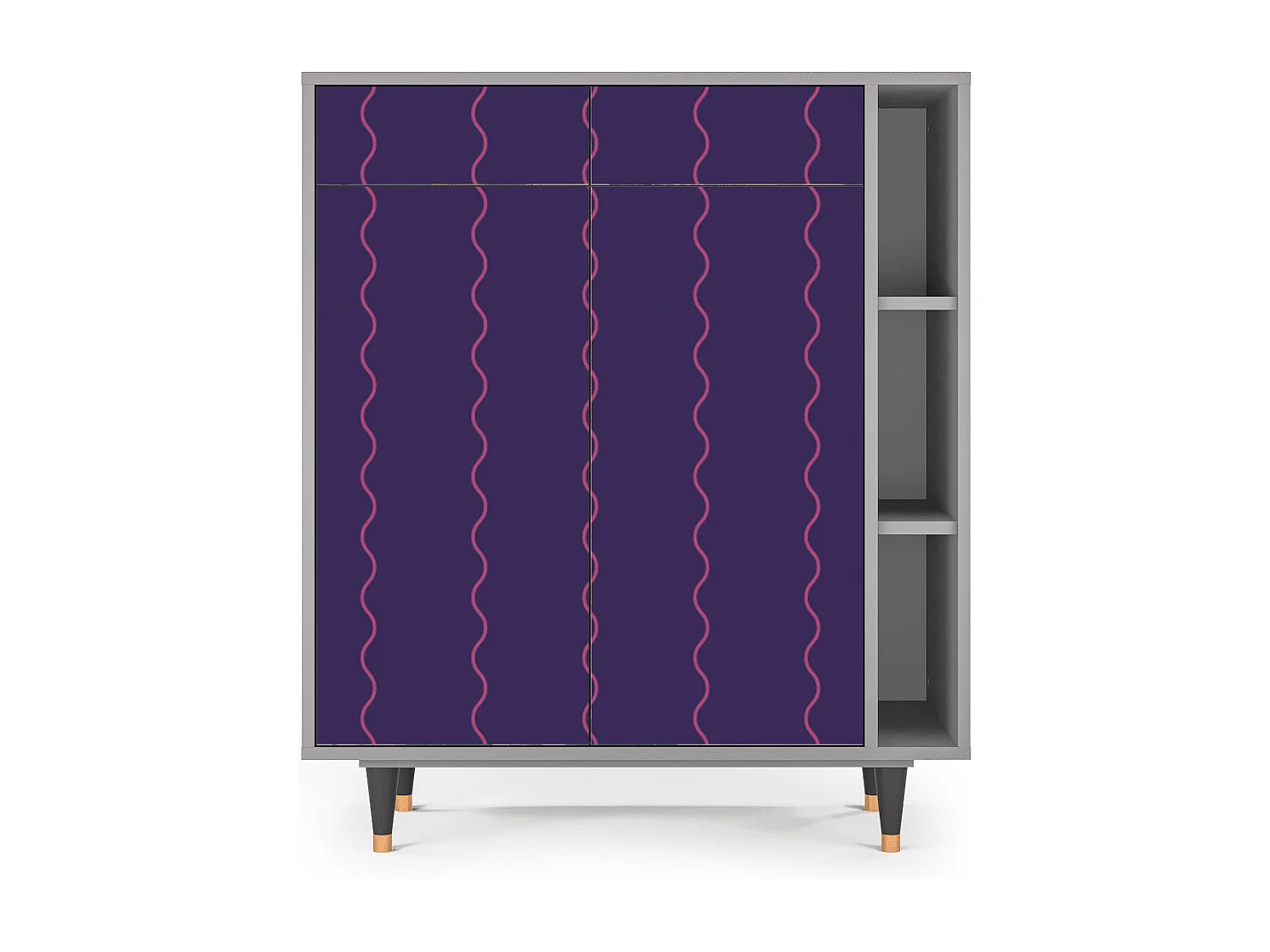 Dressoir - 96х110х41 cm - BS6 - Grape Maccaroni, Grijs