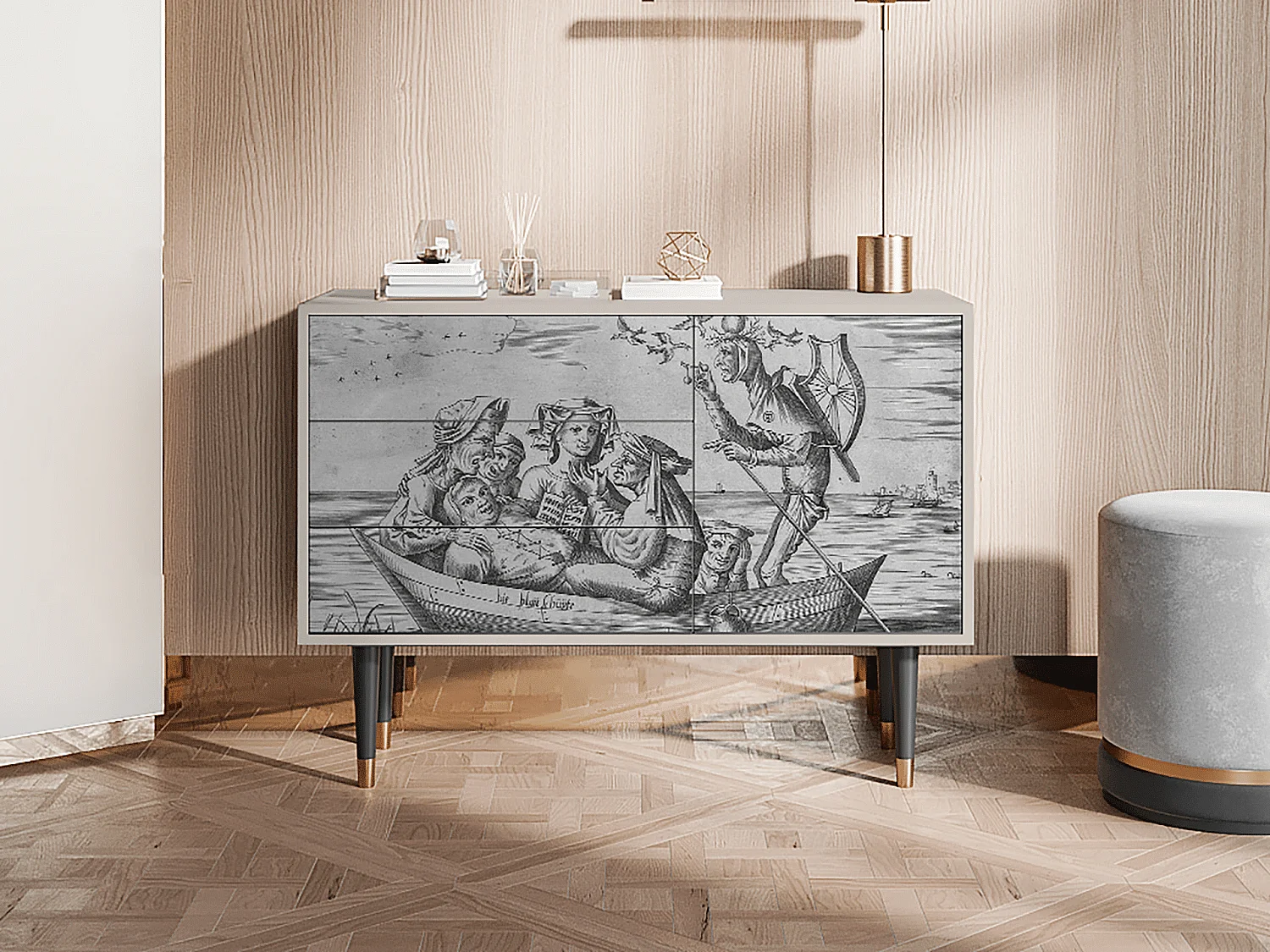 Buffet - 115х84х41 cm - S3 - Blau Schuyte, Sable