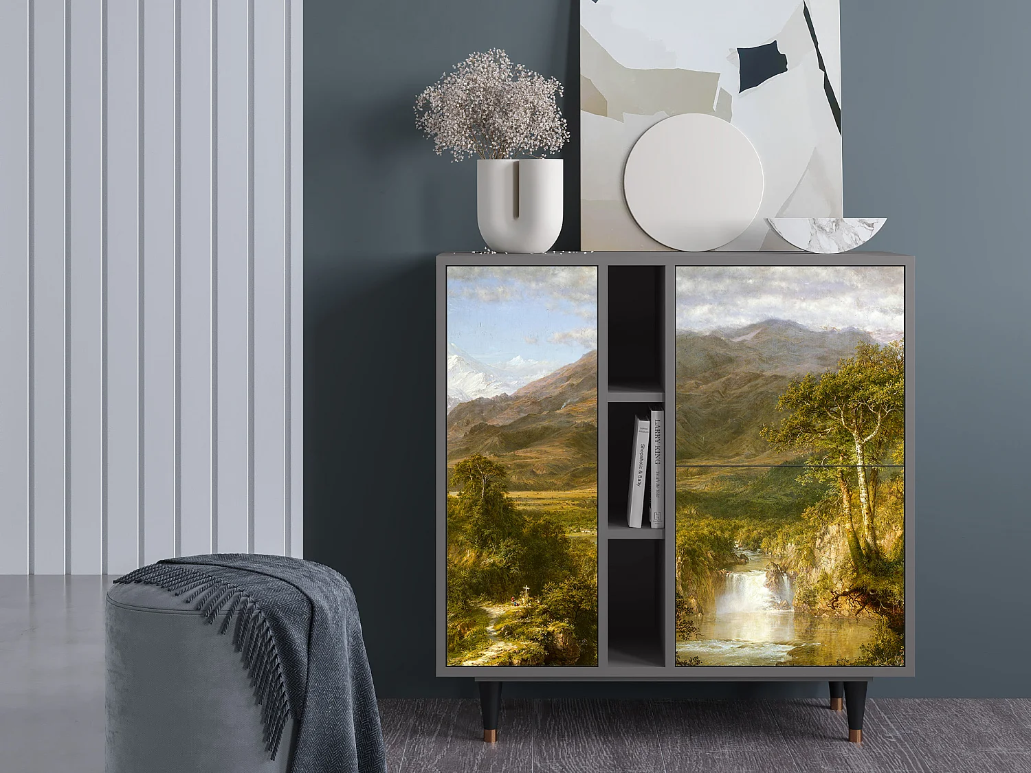 Sideboard - 94х96х41 cm - BS5 - The Heart of the Andes , Grau