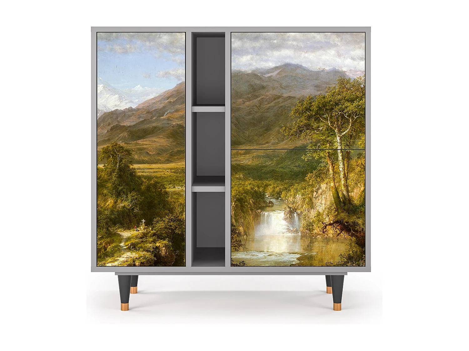 Sideboard - 94х96х41 cm - BS5 - The Heart of the Andes , Grau