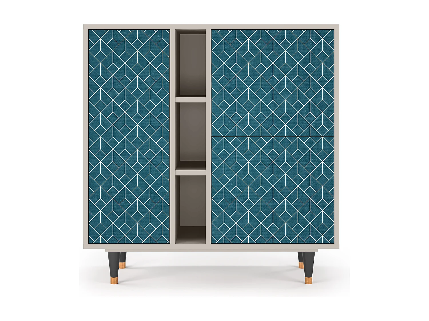 Dressoir - 94х96х41 cm - BS5 - Turquoise Geometry, Zand