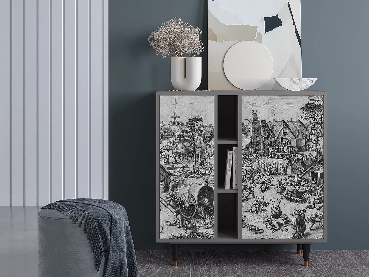 Buffet - 94х96х41 cm - BS5 - The Festival of Saint, Gris