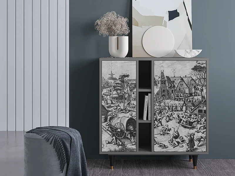 Dressoir - 94х96х41 cm - BS5 - The Festival of Saint, Grijs