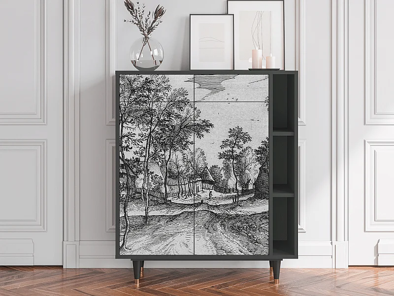 Buffet - 96х110х41 cm - BS6 - Village Road, Anthracite