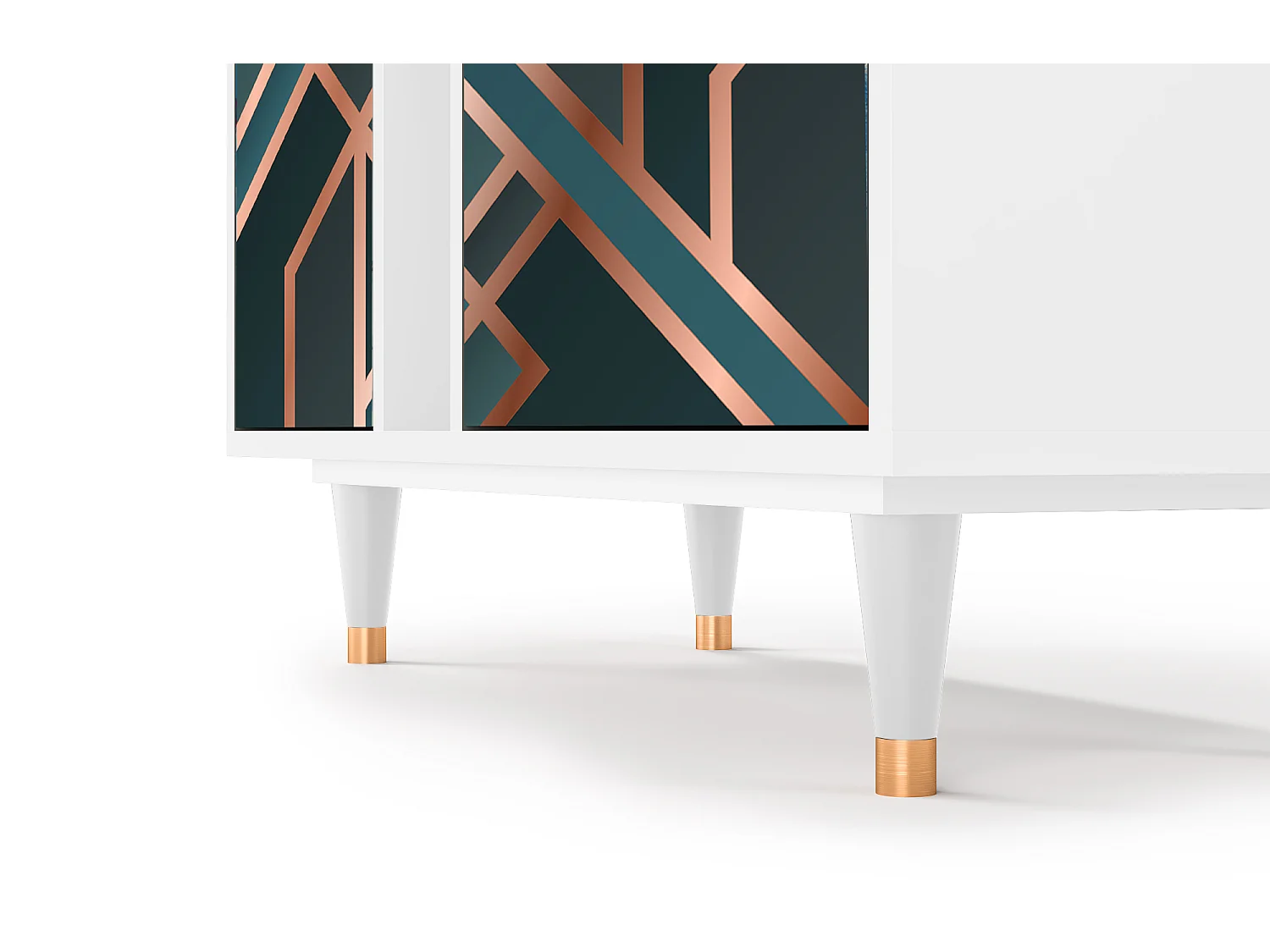 Aparador - 94х96х41 cm - BS5 - Bronze Crossroad, Branco