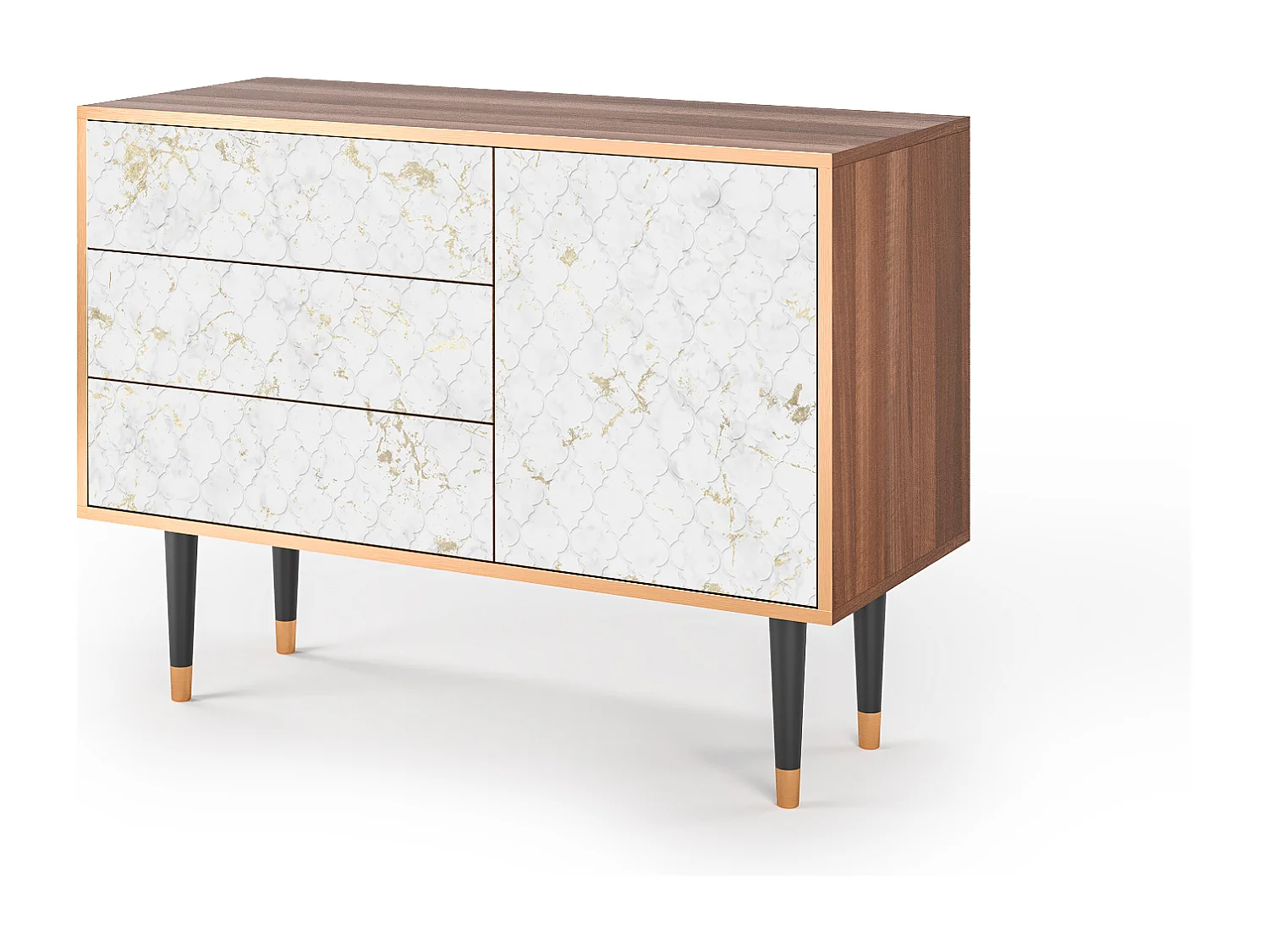Credenza - 115х84х41 cm - S3 - Sweet Cotton, Noce