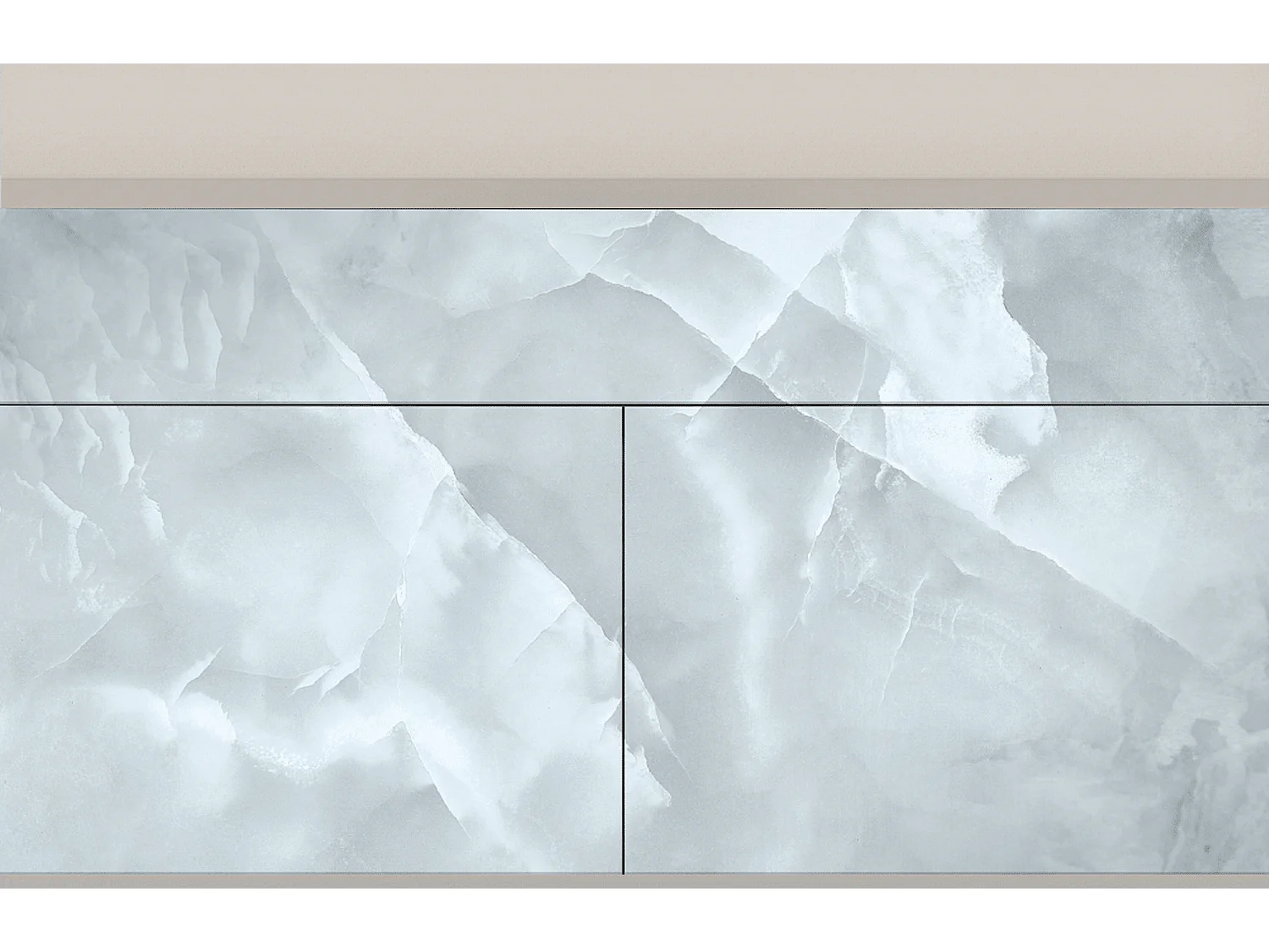Kredens - 115x85x48 cm - BS4 - The Onyx, Piaskowy