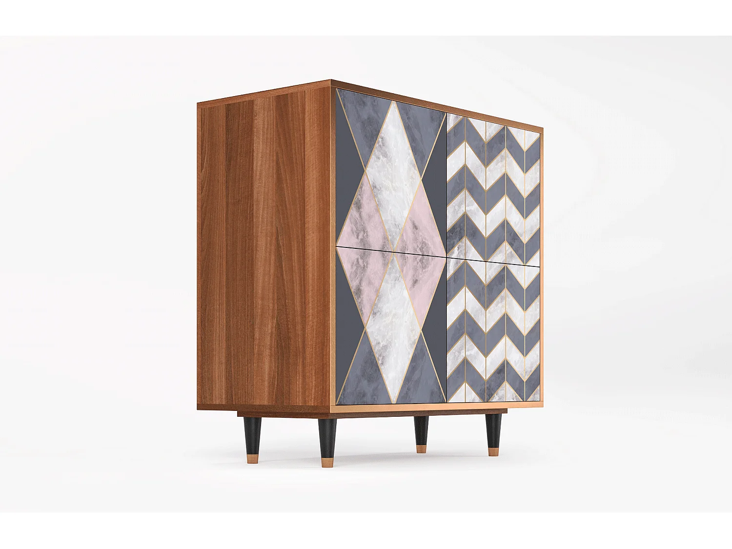 Dressoir - 94x96x48 cm - BS3 - Ideal Harmony, Walnoot