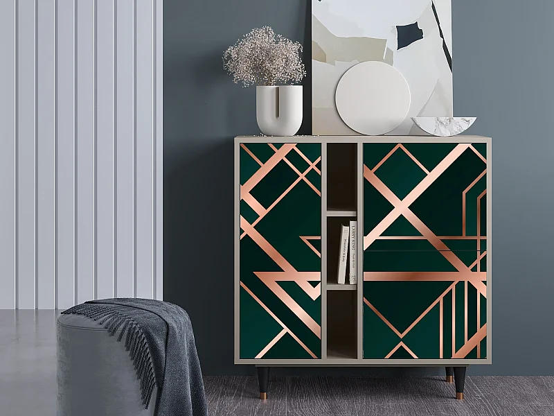 Dressoir - 94х96х41 cm - BS5 - Emerald Gatsby, Zand