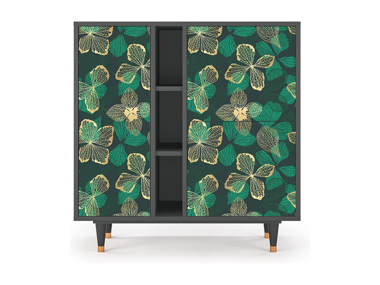 Credenza - 94х96х41 cm - BS5 - Green Flower, Antracite