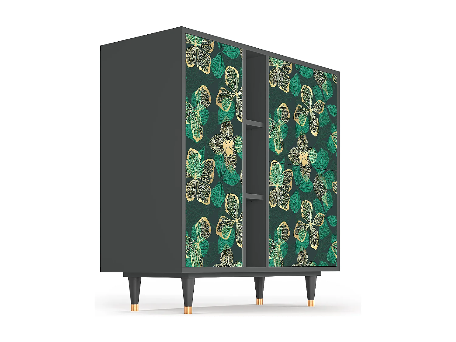 Credenza - 94х96х41 cm - BS5 - Green Flower, Antracite