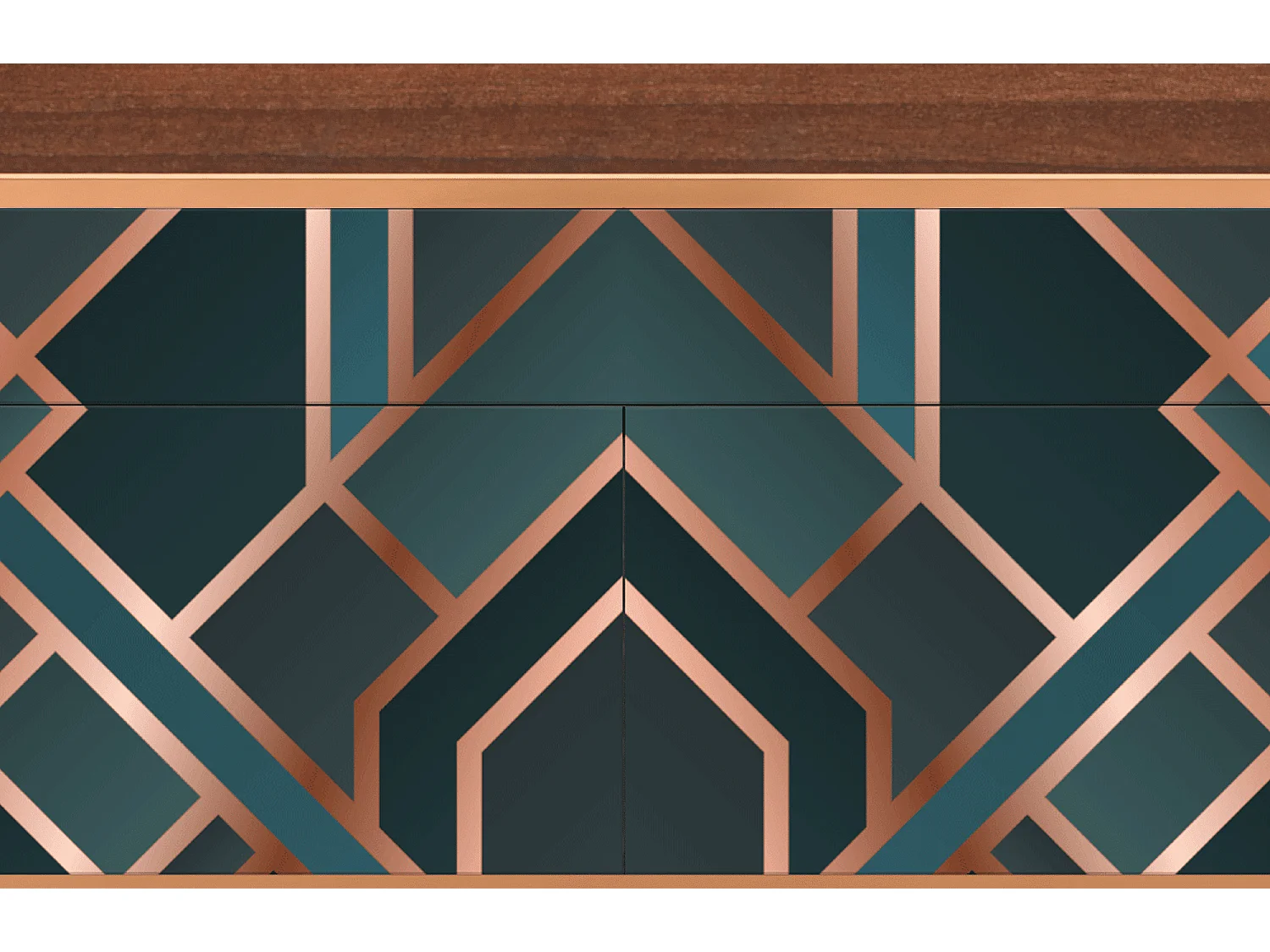 Sideboard - 115x85x48 cm - BS4 - Bronze Crossroad, Walnuss