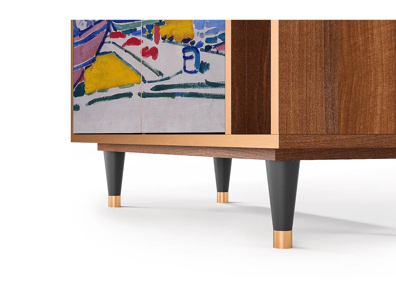 Dressoir - 96х110х41 cm - BS6 - The Port of Collioure , Walnoot