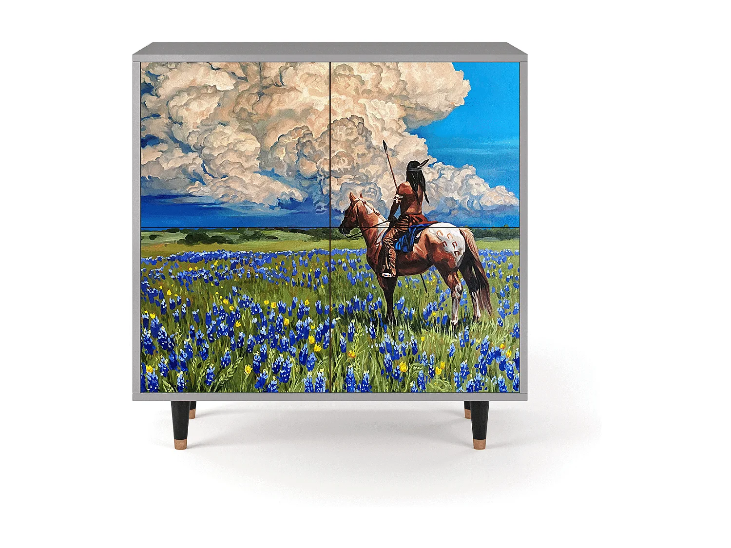 Dressoir - 94x96x48 cm - BS3 - Thunderheads by Dean, Grijs