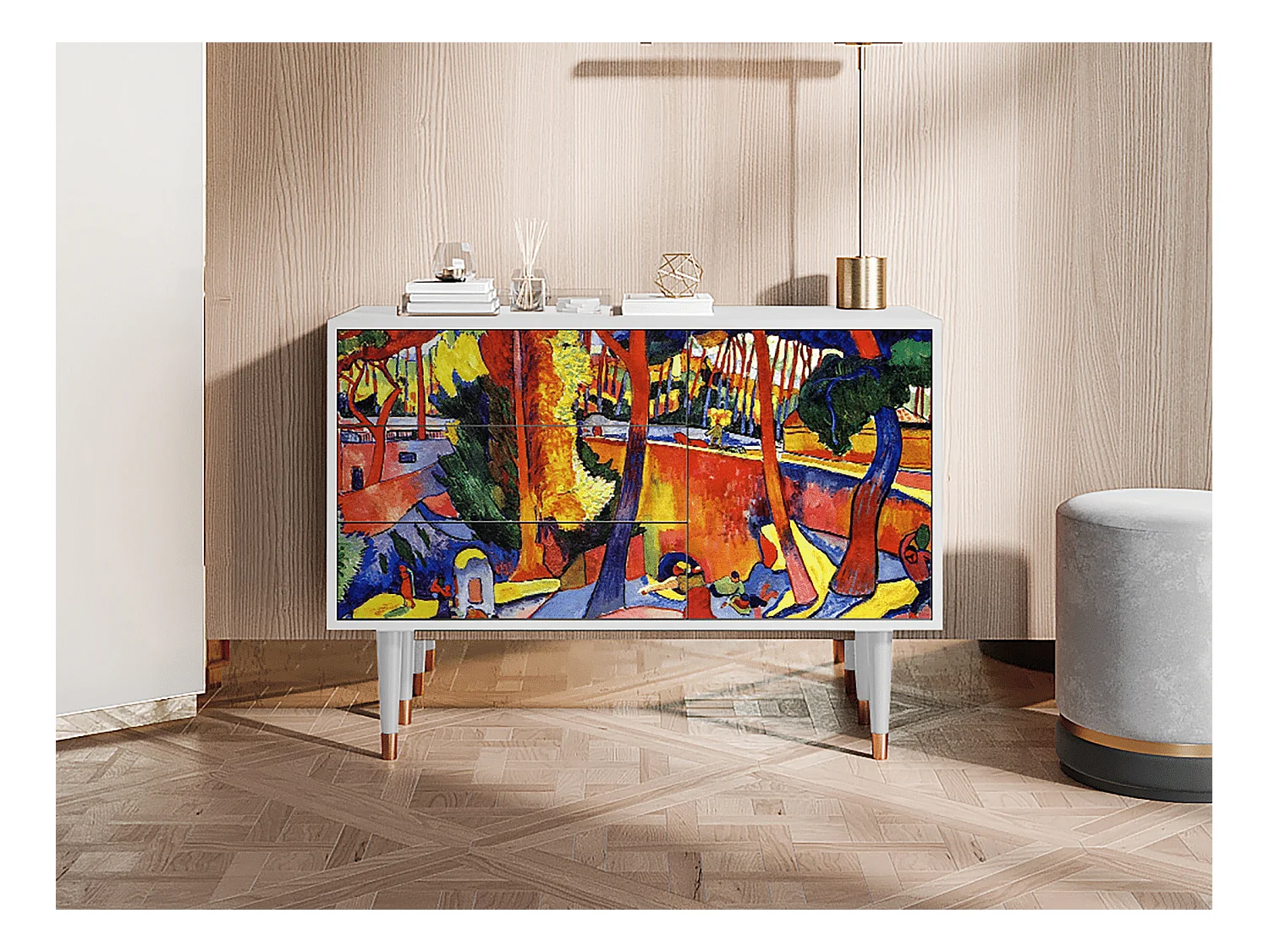 Buffet - 115х84х41 cm - S3 - The Turning Road, Blanc