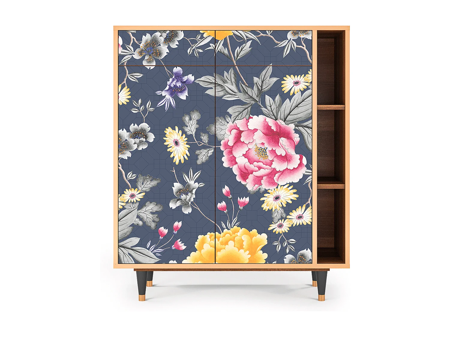 Buffet - 96х110х41 cm - BS6 - Dark Flower Bed, Noyer