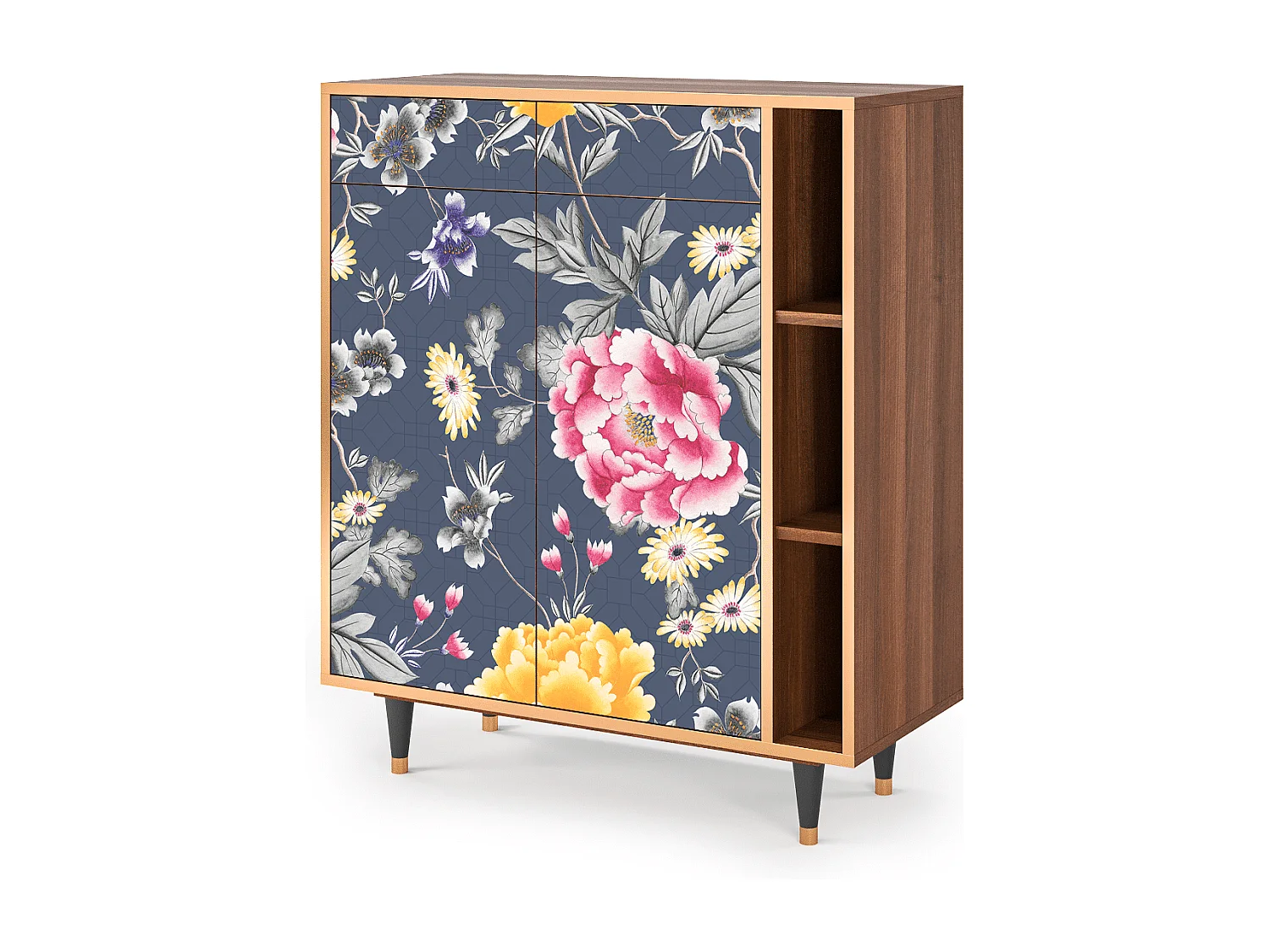 Buffet - 96х110х41 cm - BS6 - Dark Flower Bed, Noyer