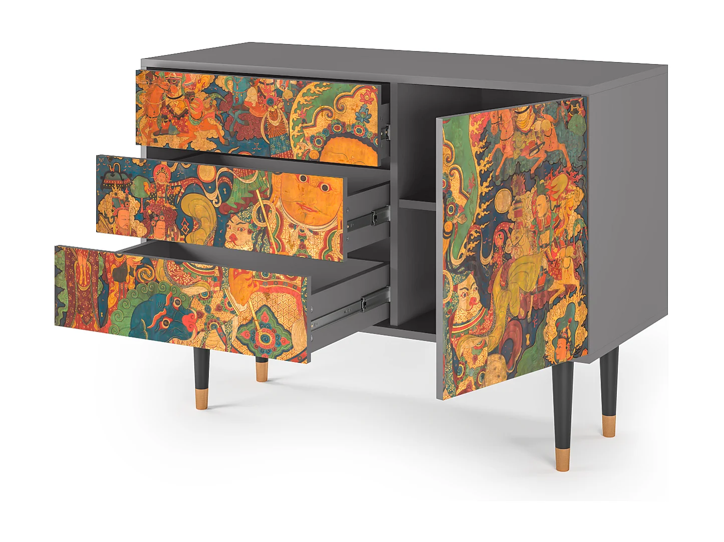 Aparador - 115х84х41 cm - S3 - God by Vaisravana , Gris