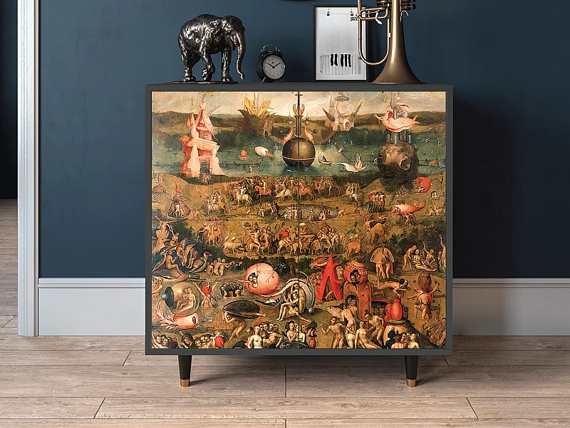 Kredens - 94x96x48 cm - BS3 - Garden of Delights , Antracyt