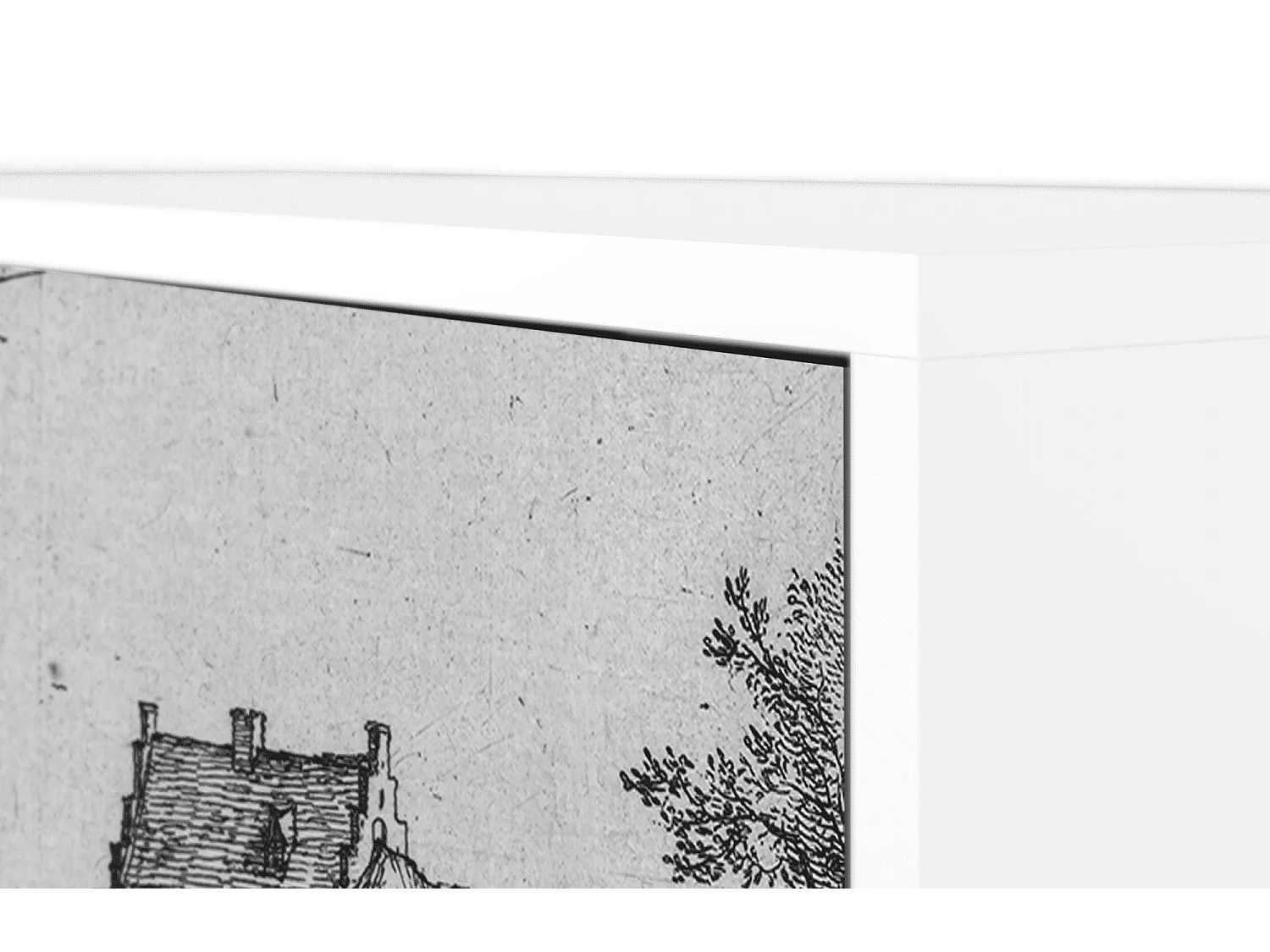 Credenza - 115х84х41 cm - S3 - Farms in a Village, Bianco