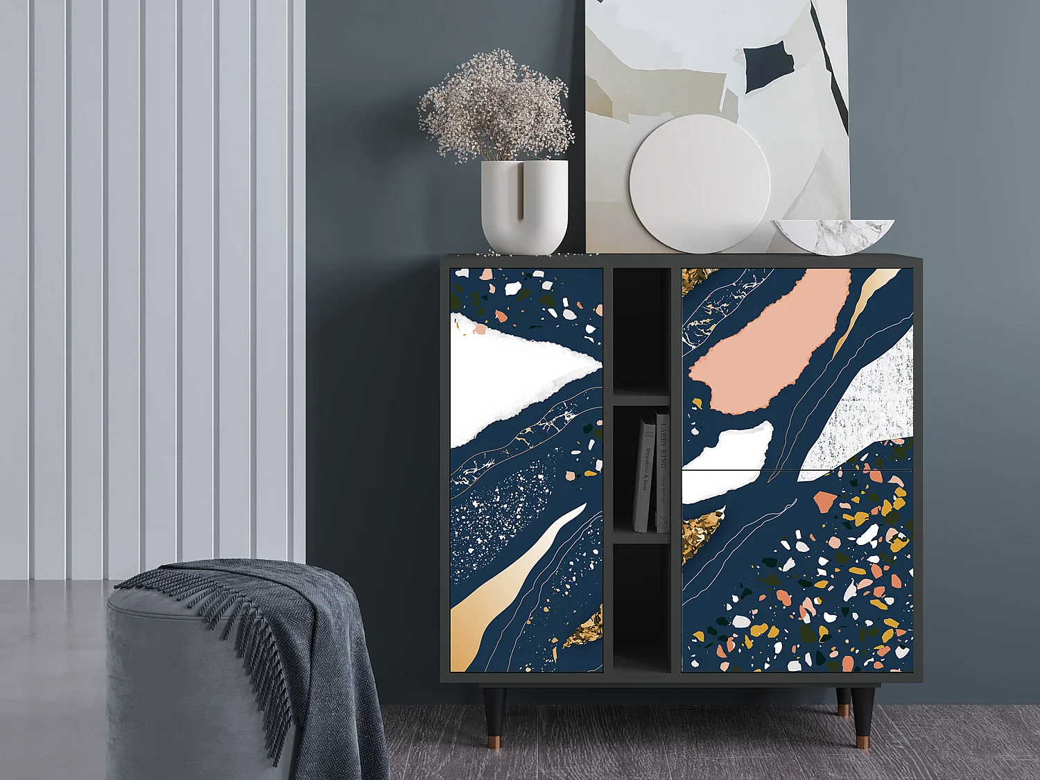 Buffet - 94х96х41 cm - BS5 - Nude Iceberg, Anthracite