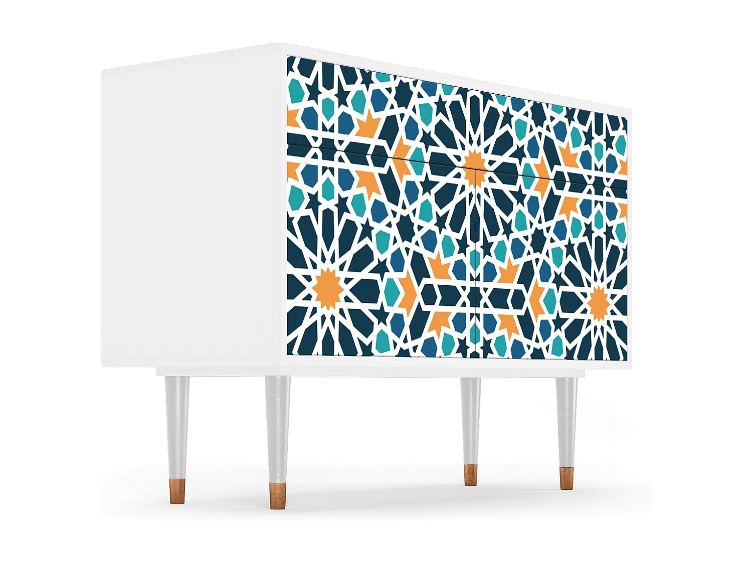 Aparador - 115x85x48 cm - BS4 - Kaleidoscope, Branco