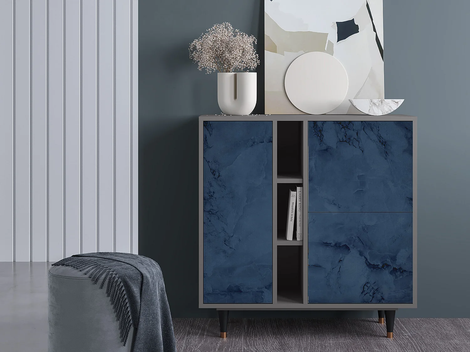 Buffet - 94х96х41 cm - BS5 - Endless Galaxi, Gris