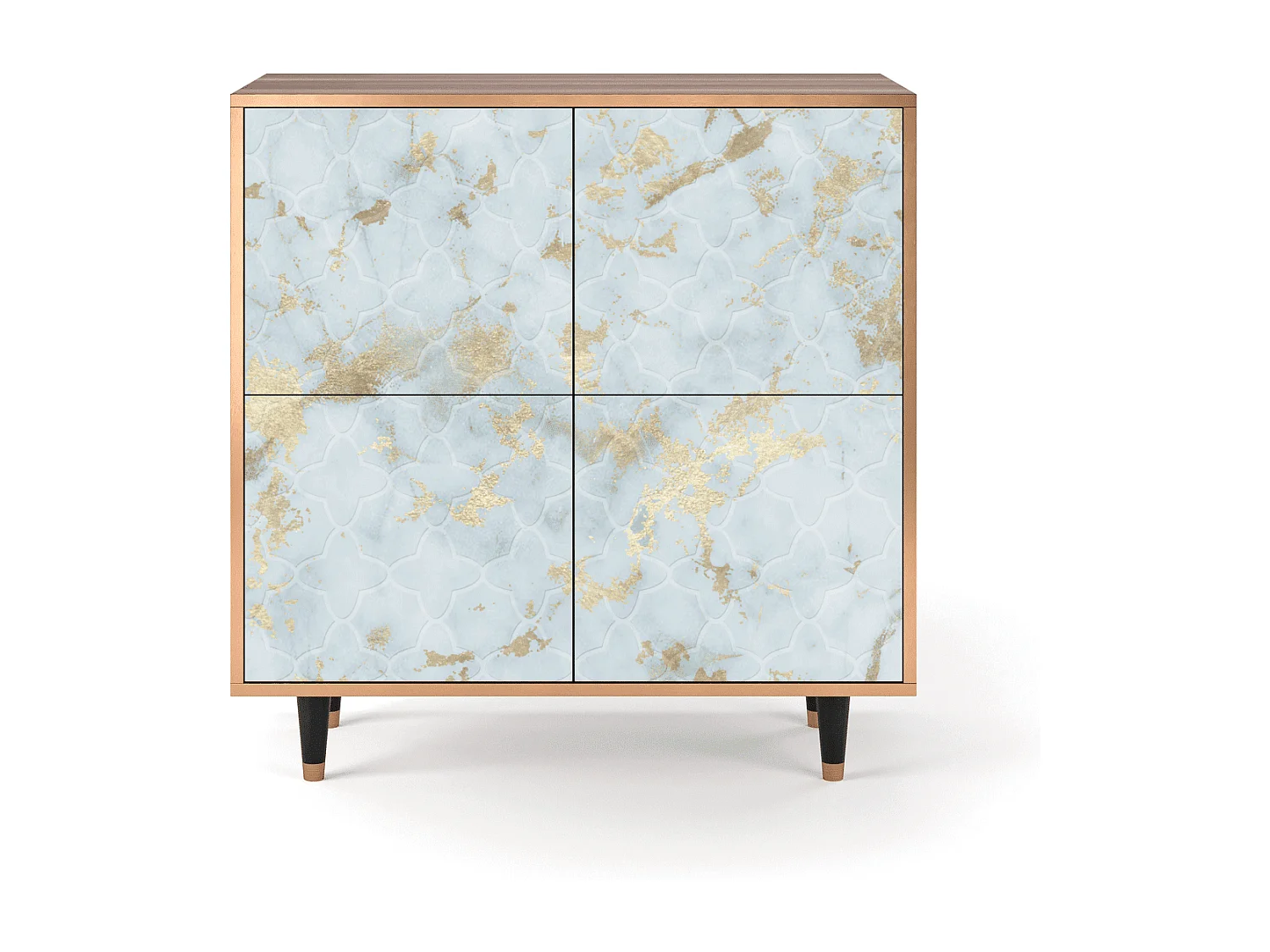 Buffet - 94x96x48 cm - BS3 - Golden Waves, Noyer