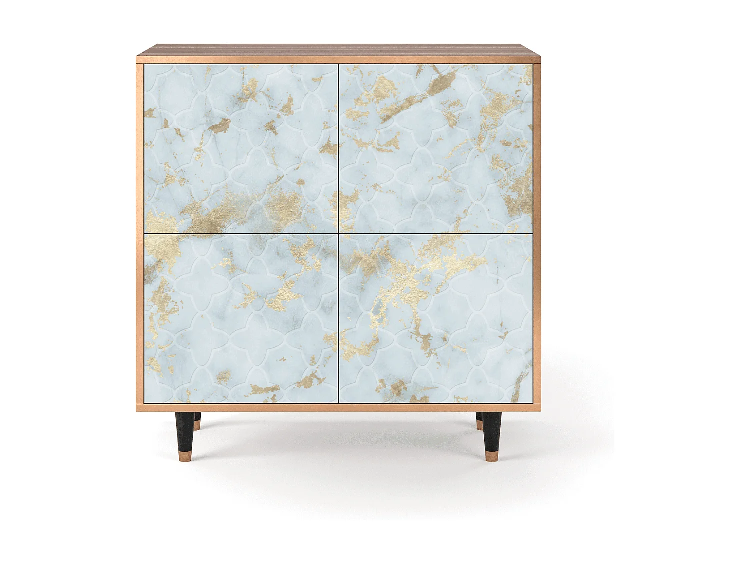 Sideboard - 94x96x48 cm - BS3 - Golden Waves, Walnuss
