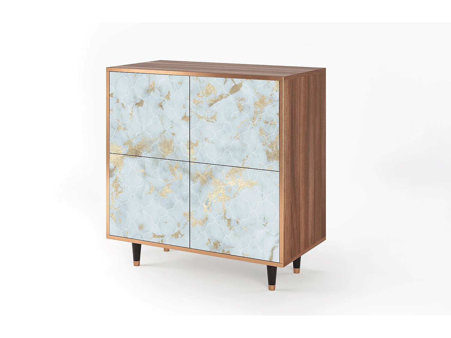 Sideboard - 94x96x48 cm - BS3 - Golden Waves, Walnuss
