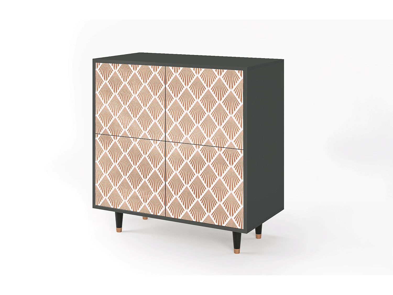 Sideboard - 94x96x48 cm - BS3 - Pastel Sunrise, Anthrazit